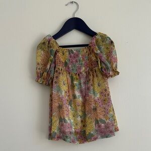 Zara Floral Kids Dress - Multicolor